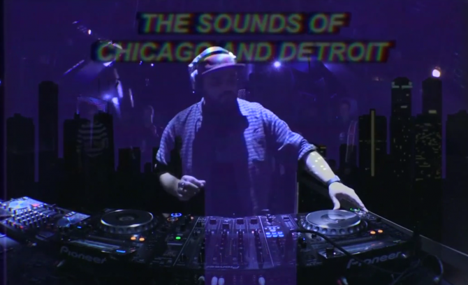 Photo of set Chuck Daniels.