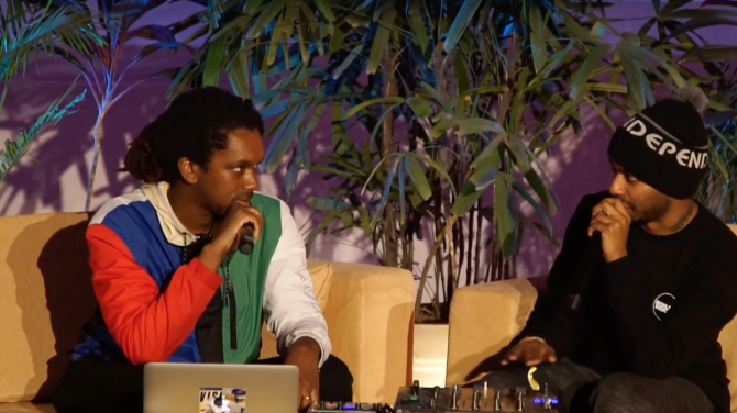 Photo of set Teebs Production Masterclass.