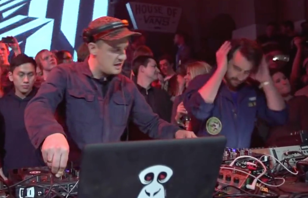 Photo of set Modeselektor.