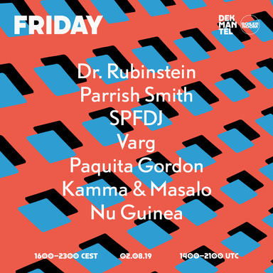 Flyer for event Dekmantel 2019: Friday.