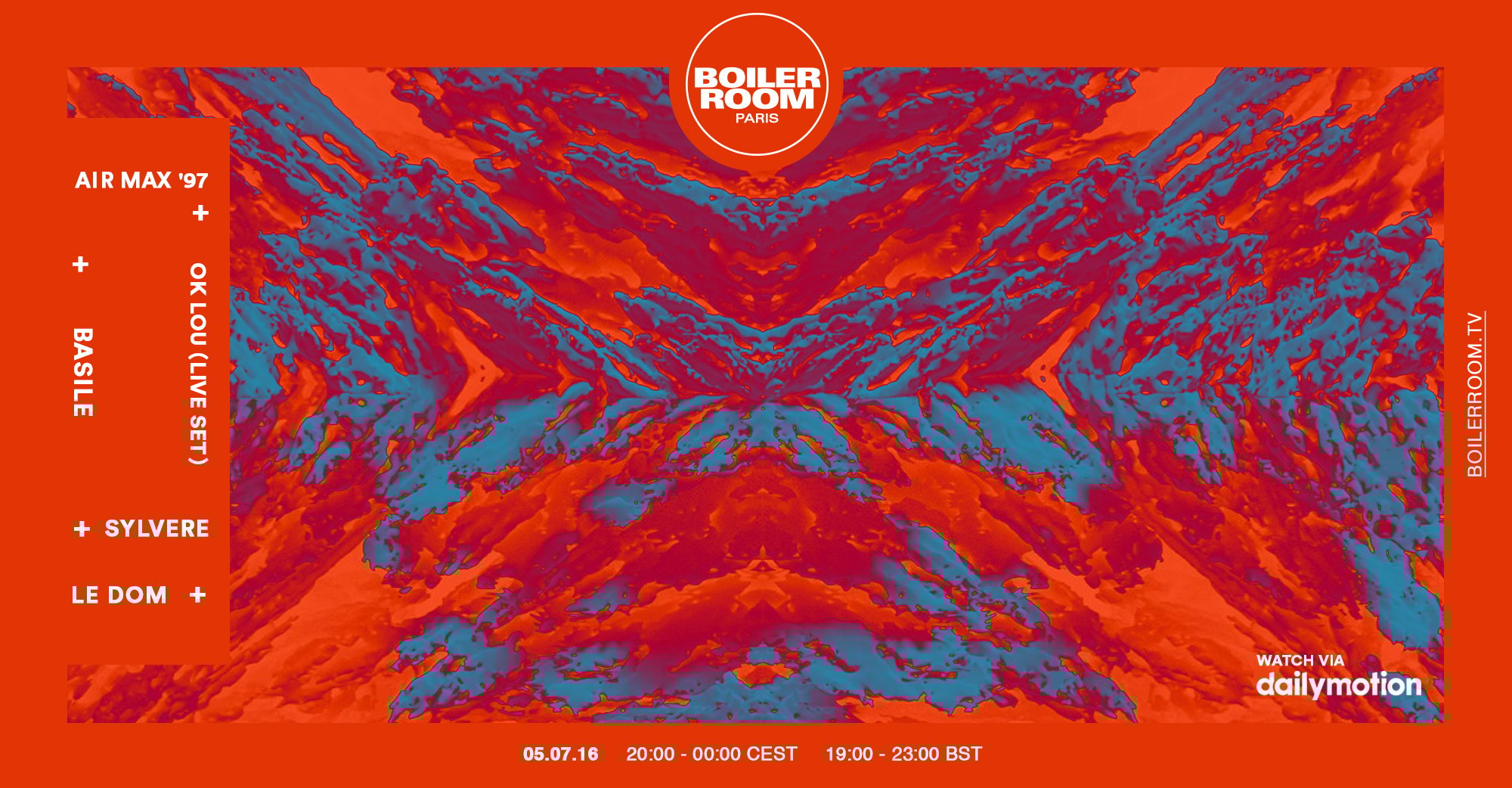 Boiler Room Paris x Dailymotion with Air Max '97 flyer