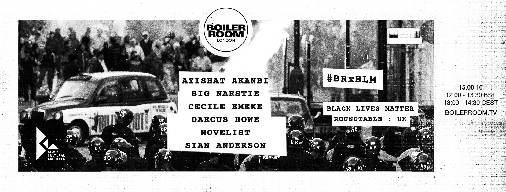 UK: Black Lives Matter — Live Roundtable flyer