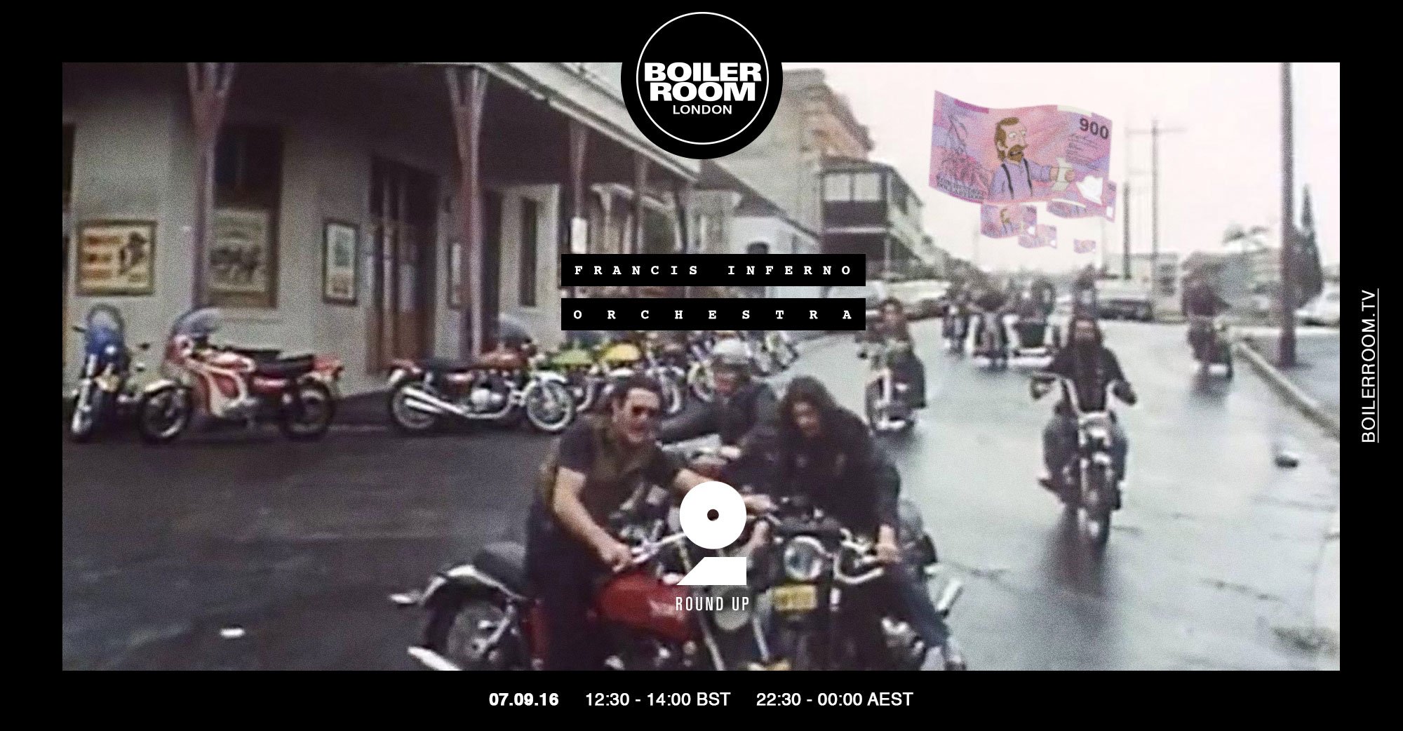 Channel 2 Round-Up: Francis Inferno Orchestra flyer