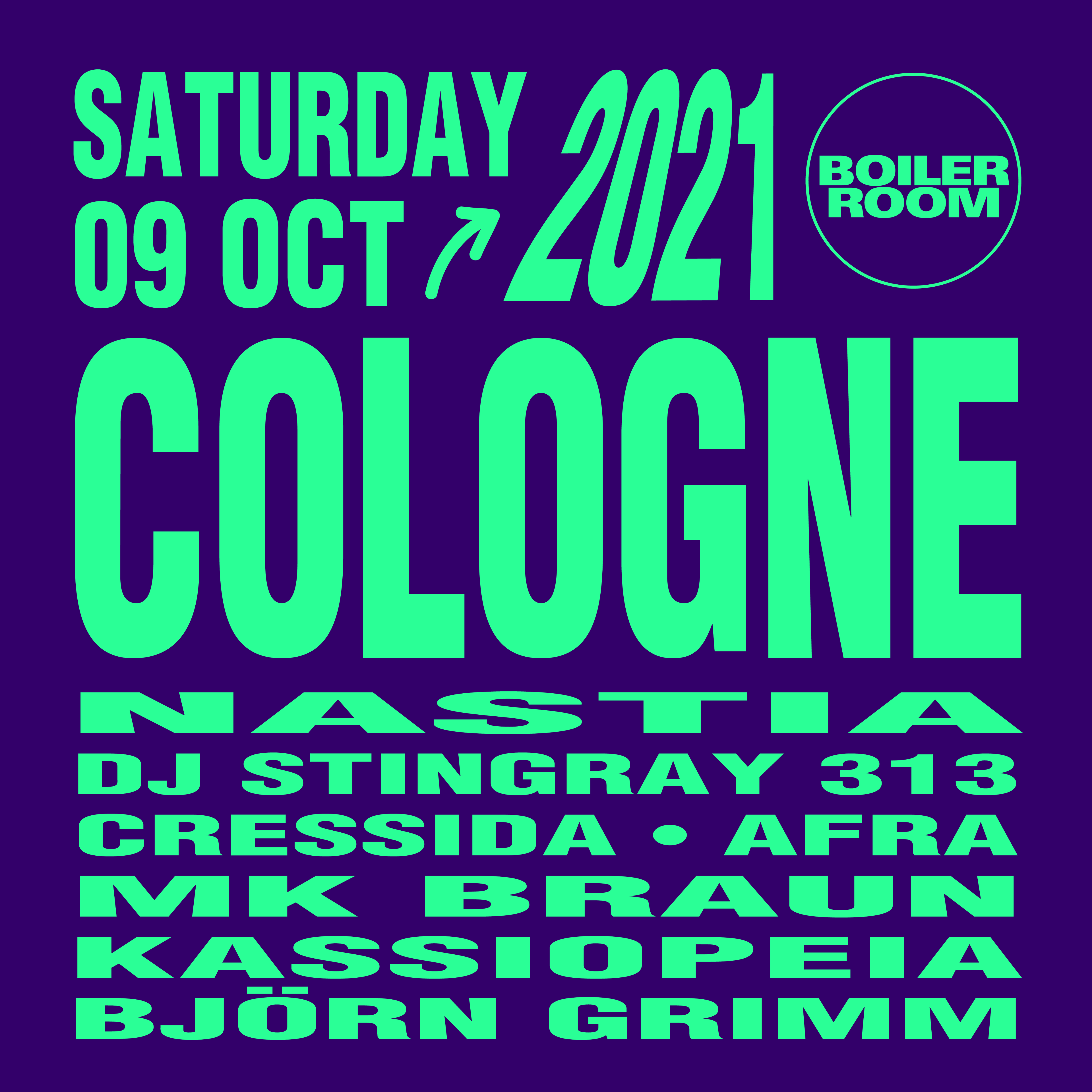 Boiler Room: Cologne flyer