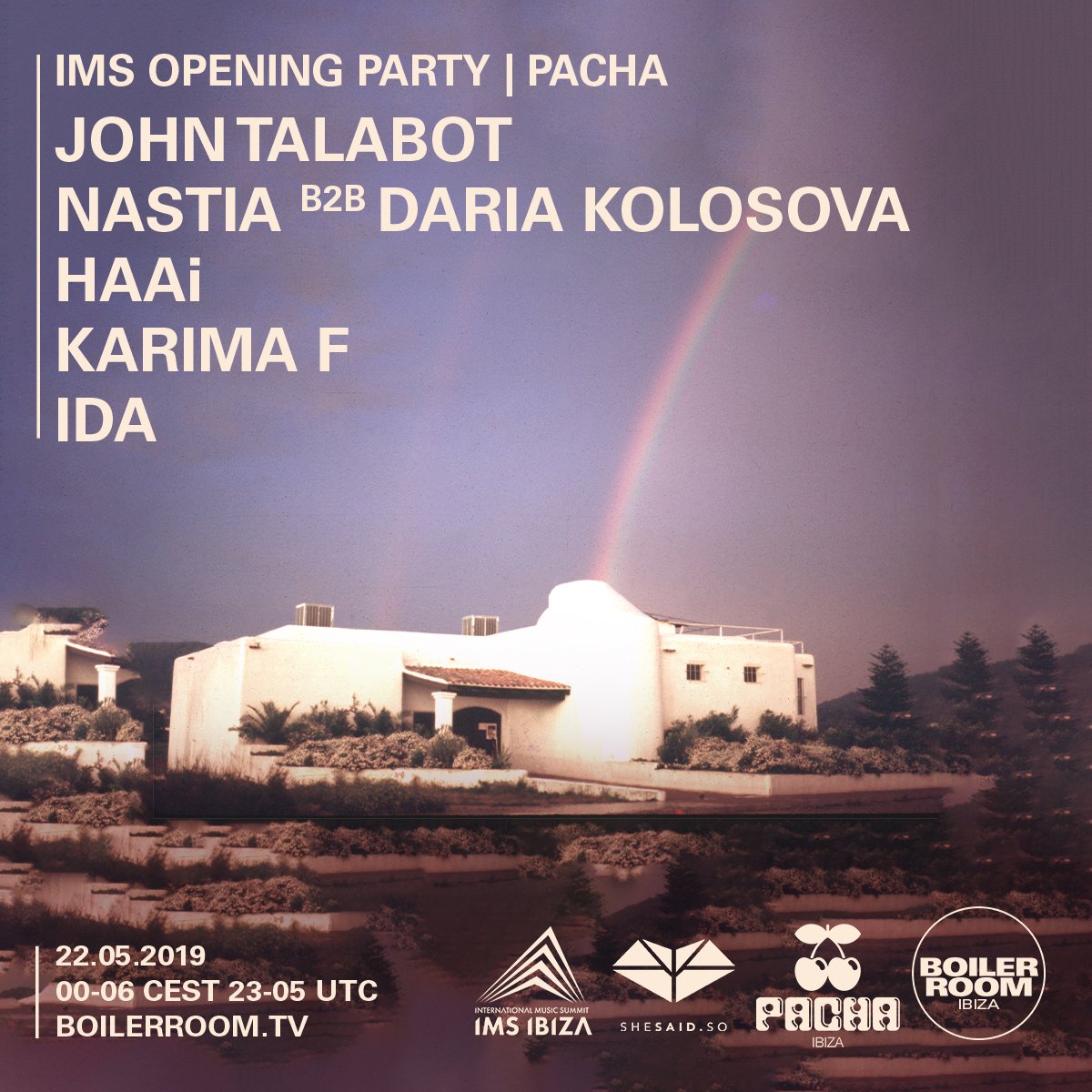 IMS opening party | Pacha flyer