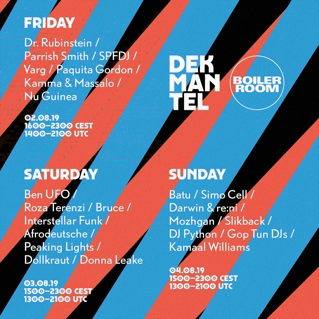 Dekmantel Festival 2019 flyer