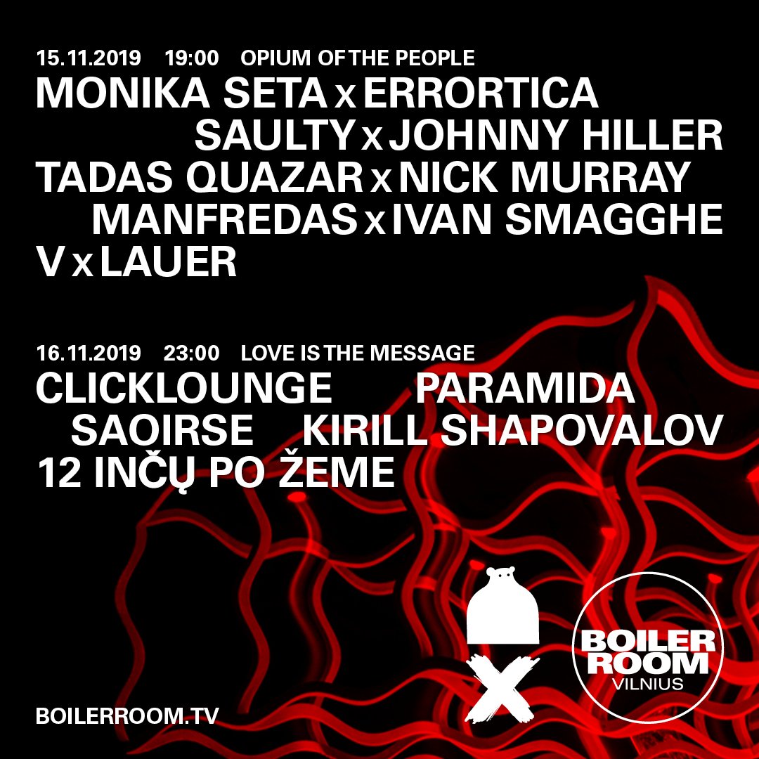 Boiler Room x Opium club flyer