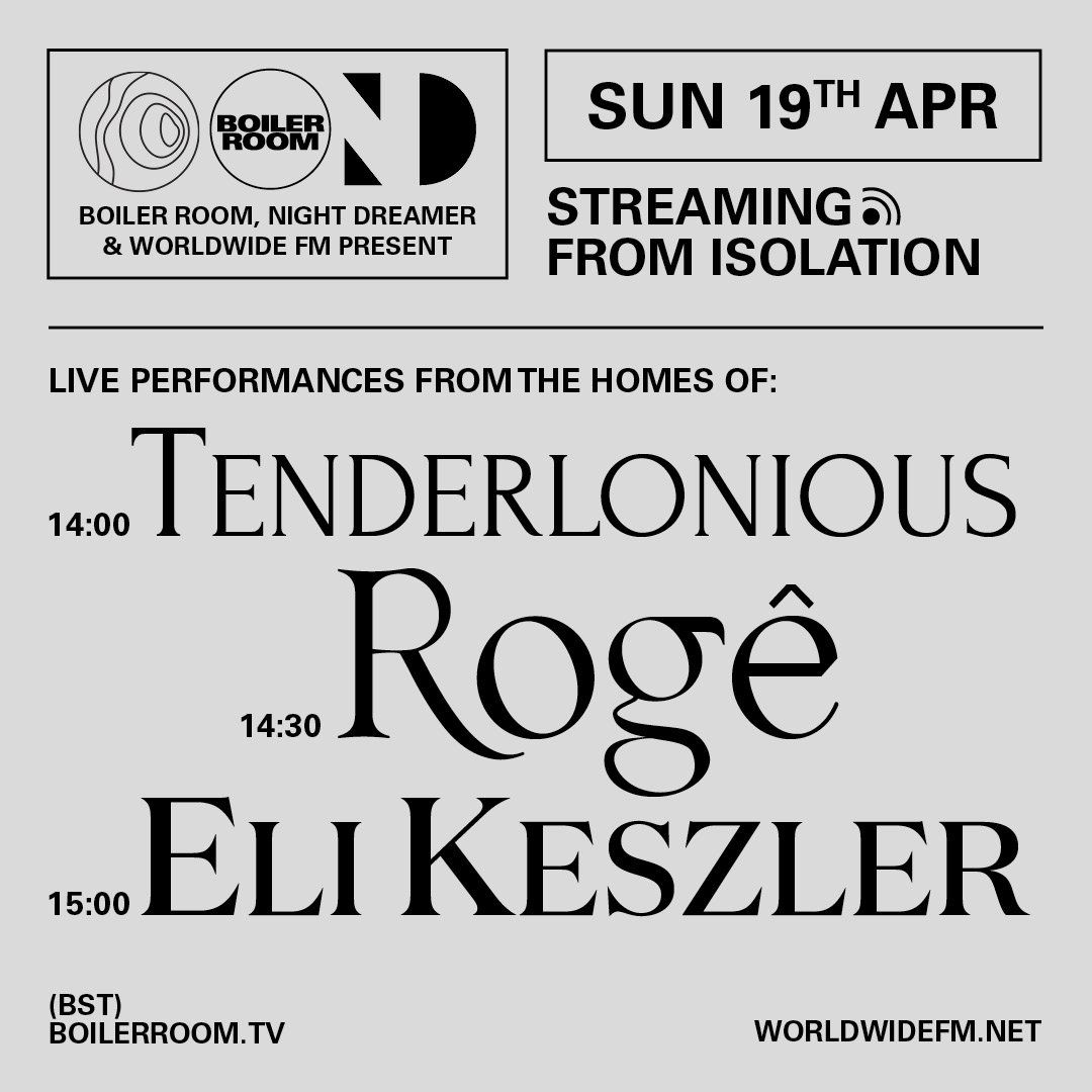 Streaming From Isolation with Night Dreamer & Worldwide FM: Eli Keszler flyer