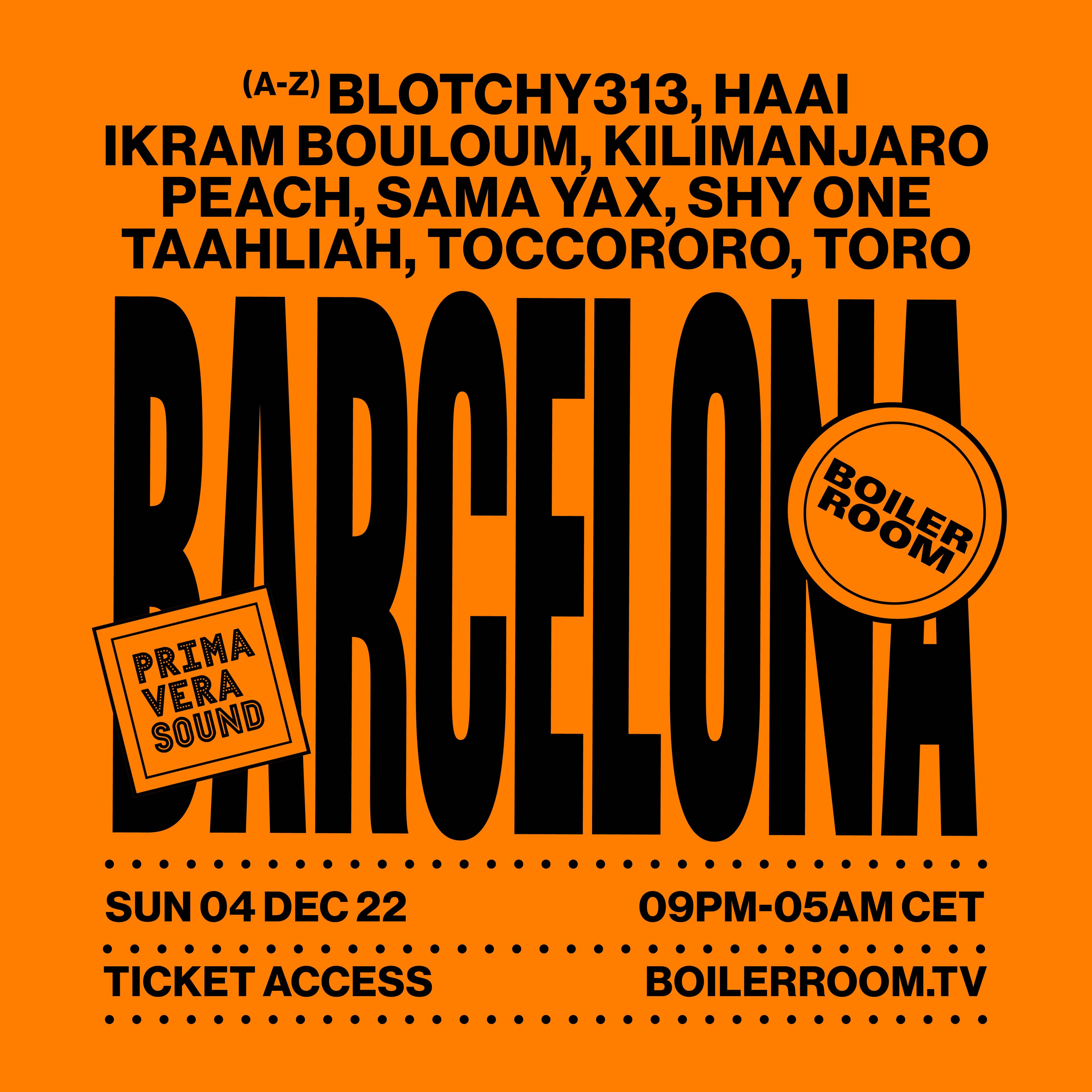 Boiler Room Barcelona: Razzmatazz flyer