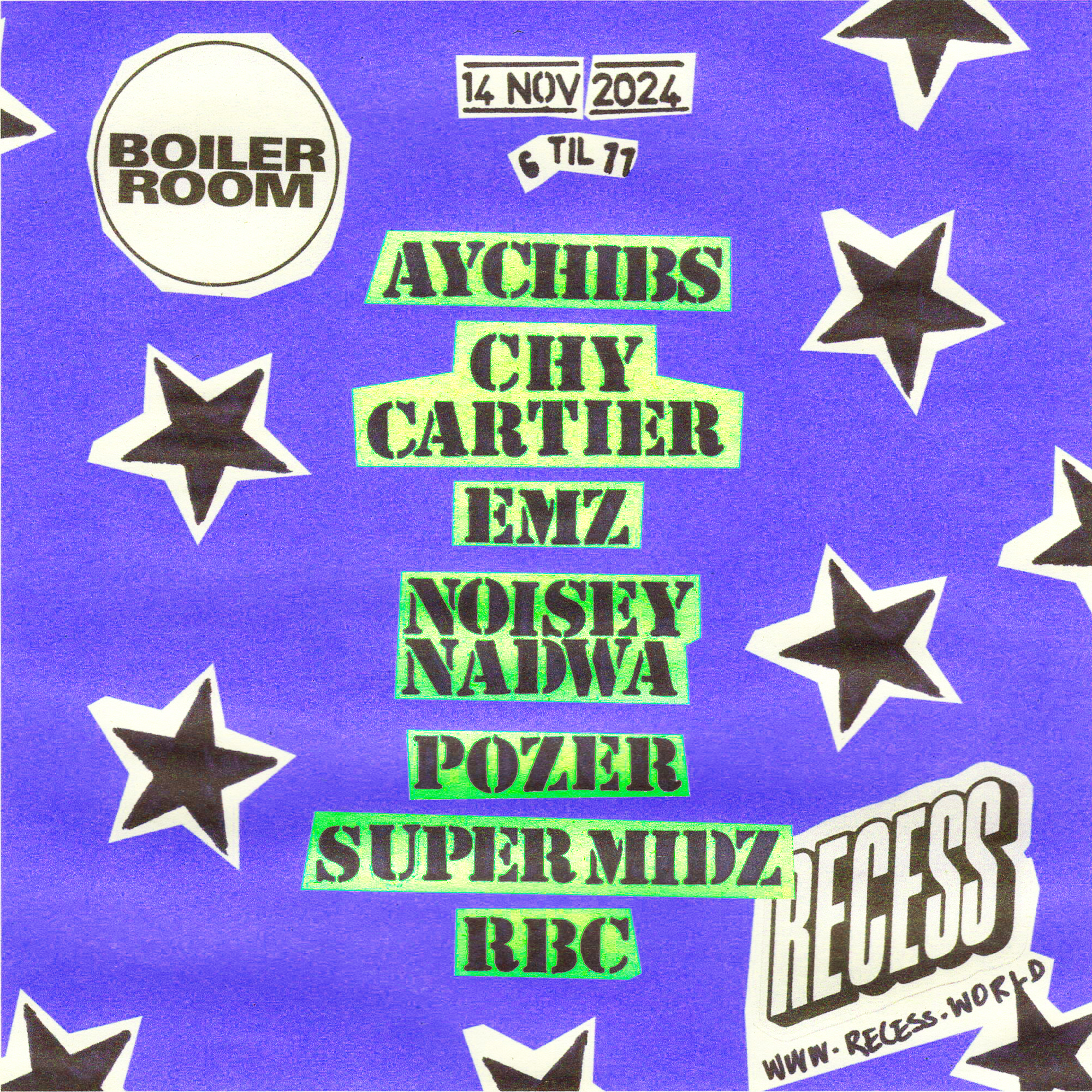 London: Recess flyer