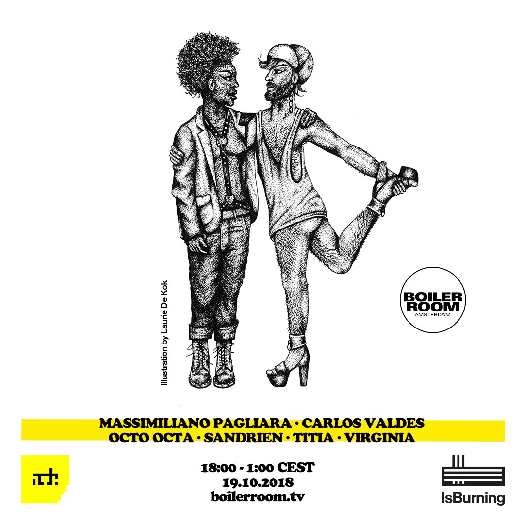 ADE - Is Burning x BR Amsterdam flyer