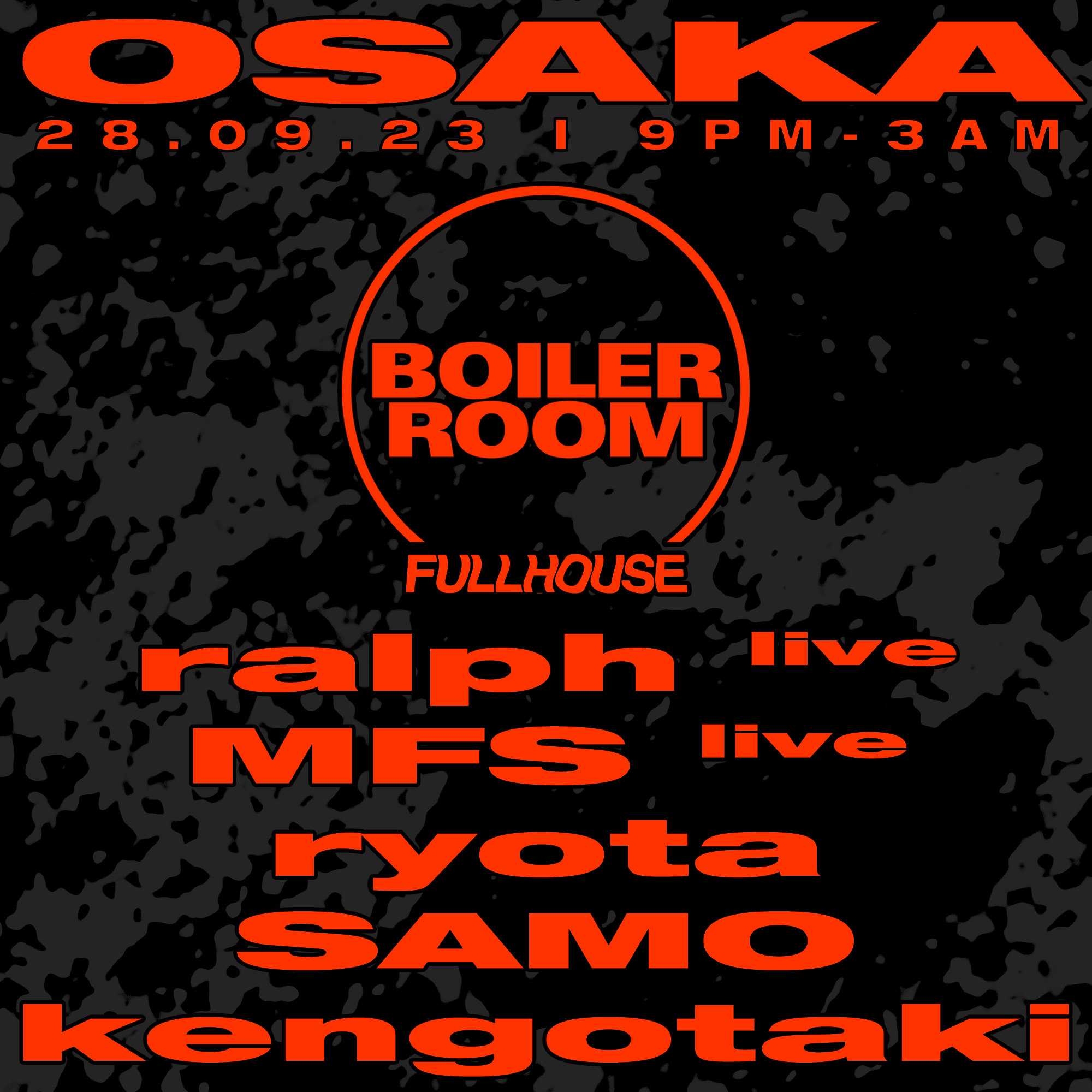 Osaka: FULLHOUSE flyer