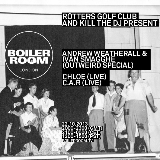 Flyer for event Rotters Golf Club & Kill The DJ Present.