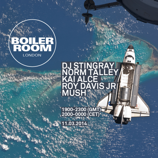 Flyer for event London: DJ Stingray, Norm Talley, Kai Alcé, Roy Davis Jr, Mush.