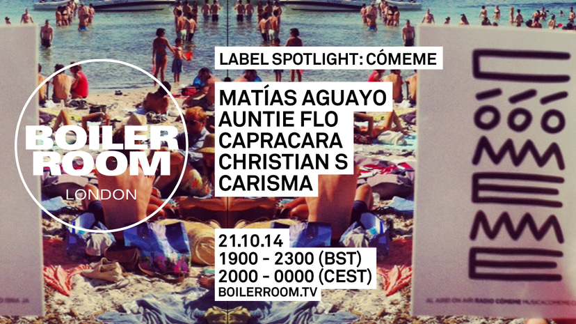 Flyer for event Label Spotlight: Comeme .