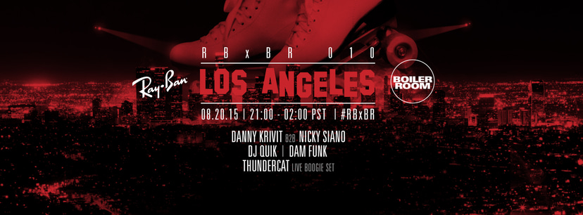 Flyer for event Los Angeles: Ray-Ban x Boiler Room 010.