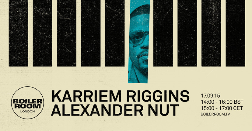 Flyer for event London: Karriem Riggins & Alexander Nut.