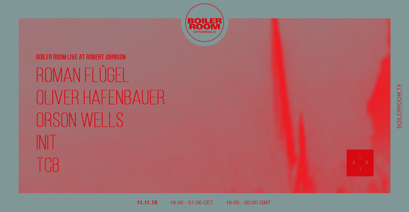 Flyer for event Boiler Room x Live At Robert Johnson.