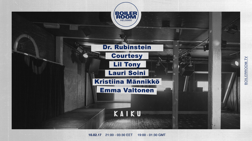 Flyer for event Boiler Room Helsinki: Kaiku.