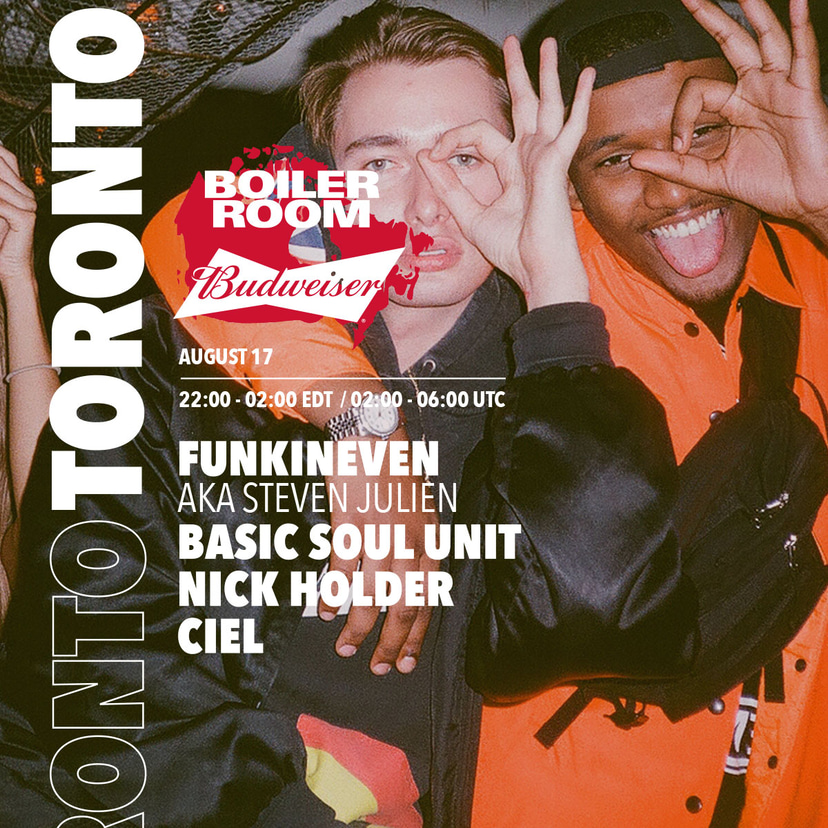 Flyer for event Boiler Room x Budweiser: Toronto Pt.1.