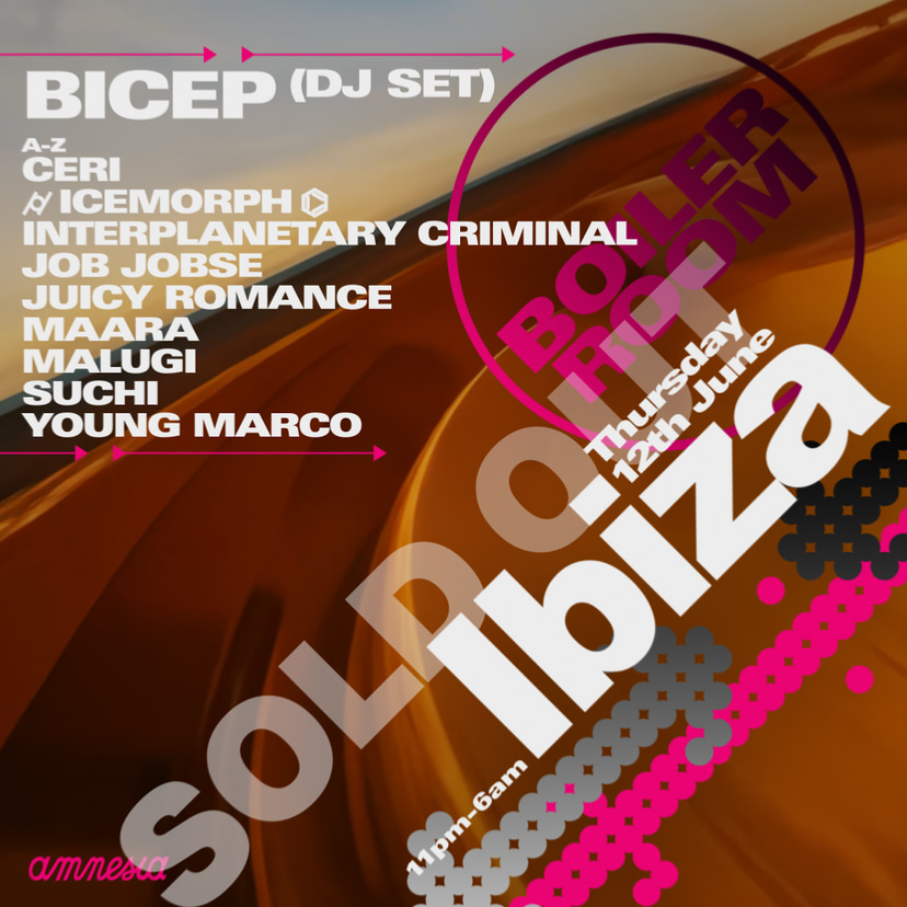 Flyer for event Ibiza.