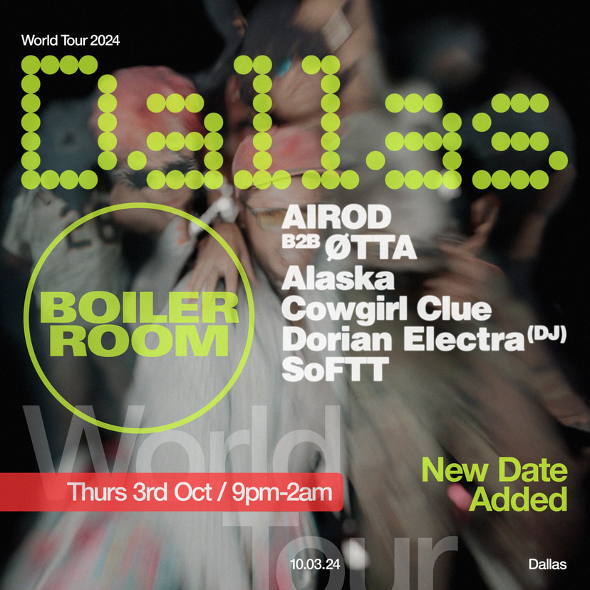 Flyer for event Dallas | Thursday.