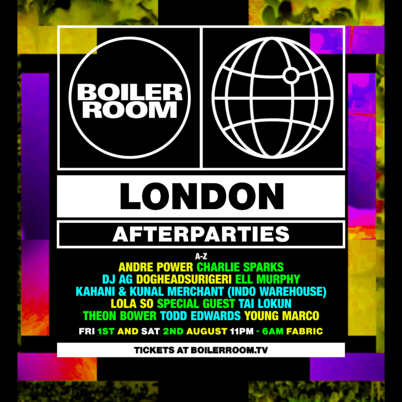 Flyer for event London | Afterparties.