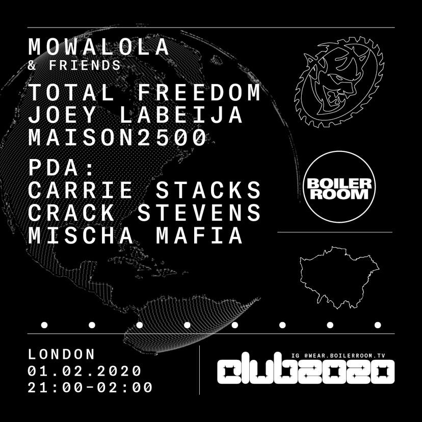 Flyer for event CLUB 20/20: London.