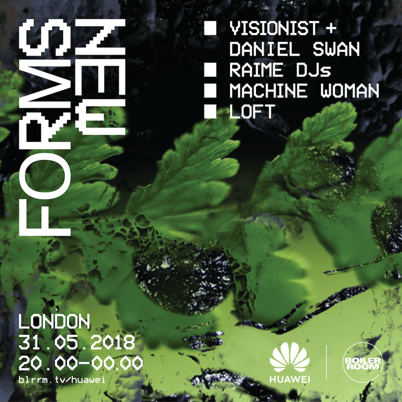 Flyer for event New Forms: London.