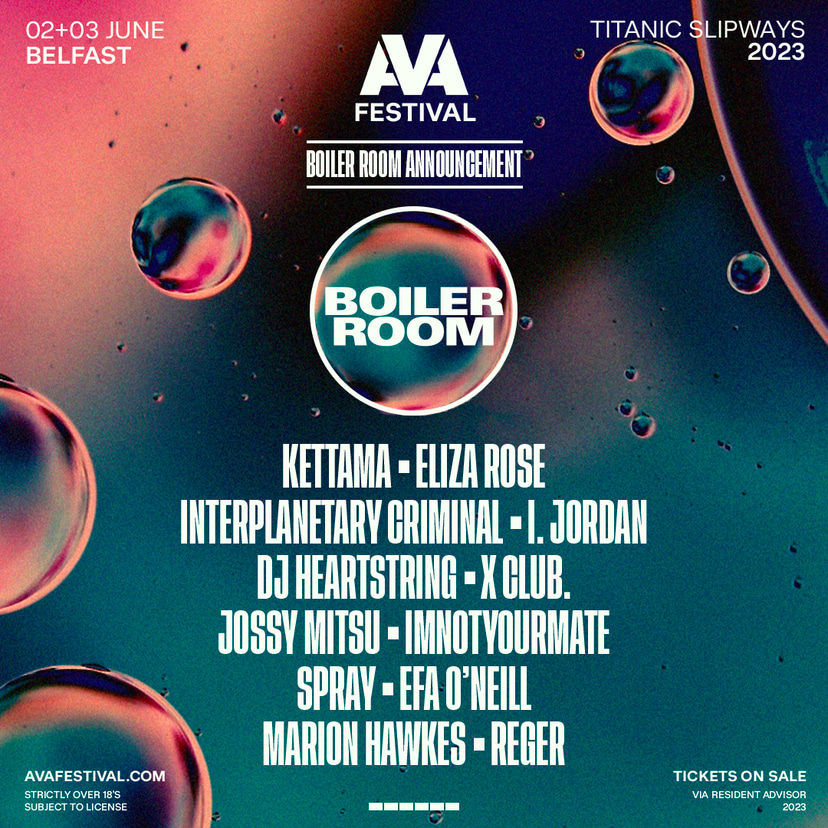 Flyer for event AVA Festival 2023.