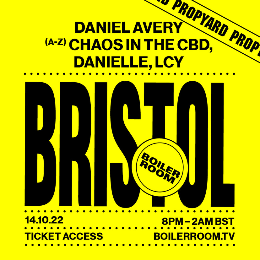 Flyer for event Boiler Room: Bristol Day 2.