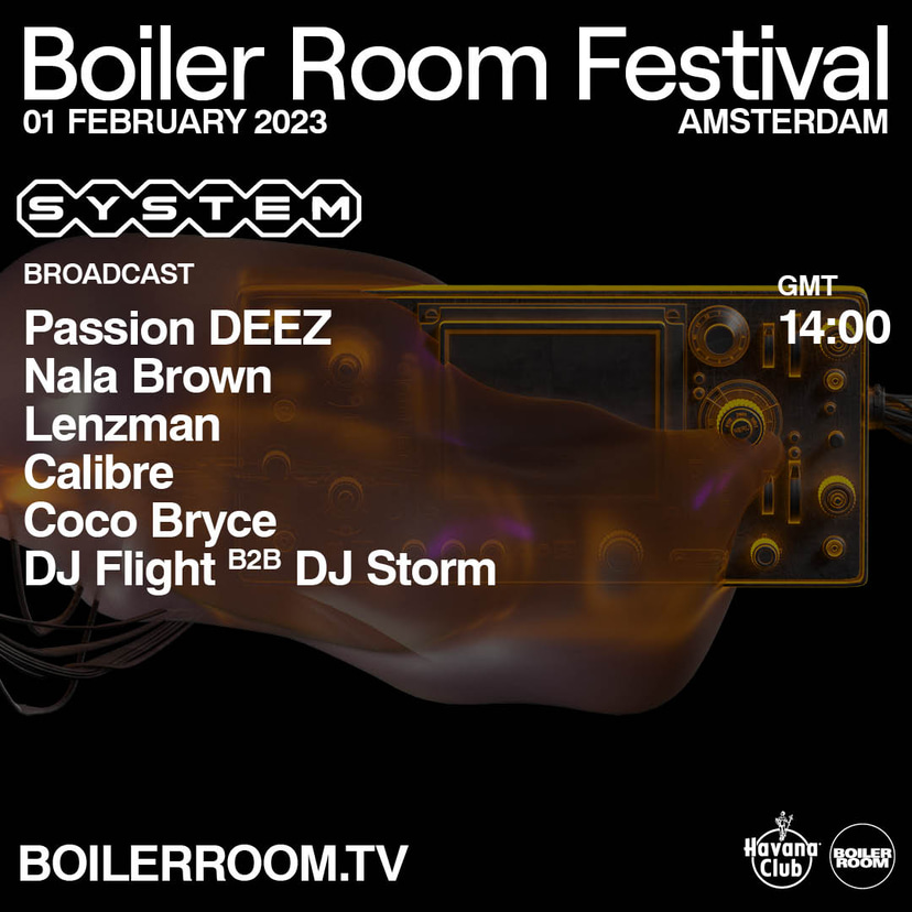 Flyer for event Boiler Room Festival Amsterdam: SYSTEM.