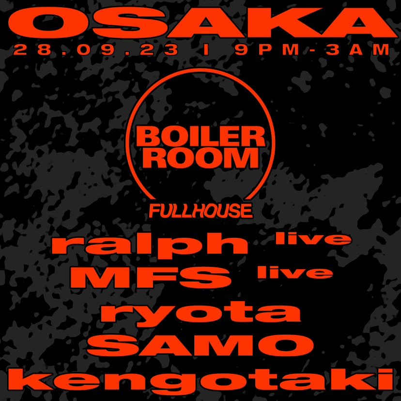 Flyer for event Osaka: FULLHOUSE.