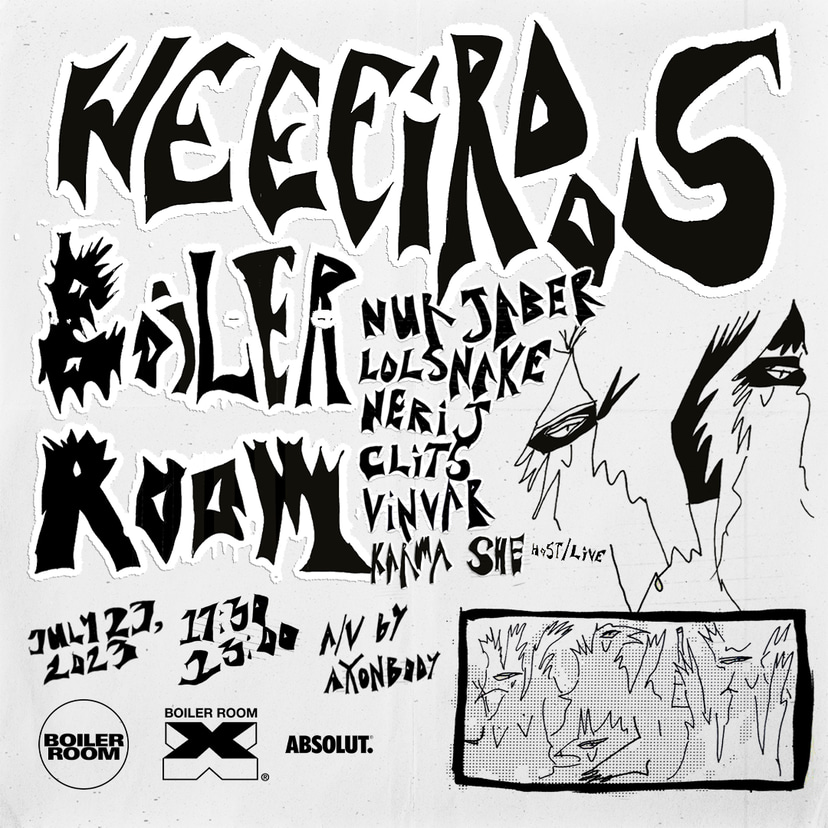 Flyer for event Boiler Room Berlin: Weeeirdos.